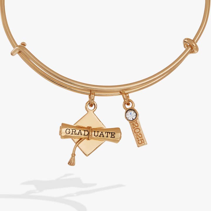 Alex + Ani - Wholesale Bangle Bracelet - 2025 Graduation Charm Bangle