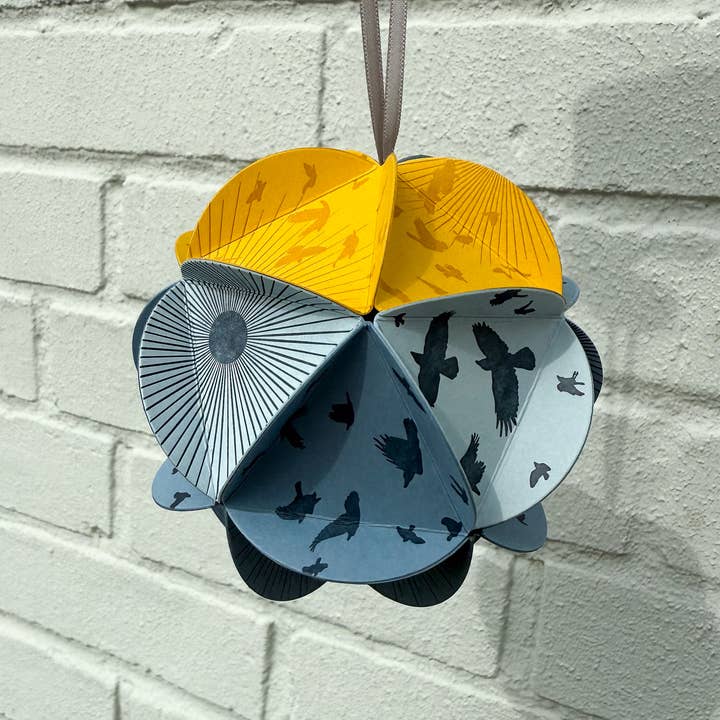 Blackbird Letterpress - Wholesale DIY Craft Kit - icosahedron DIY ornament kit - winter solstice4
