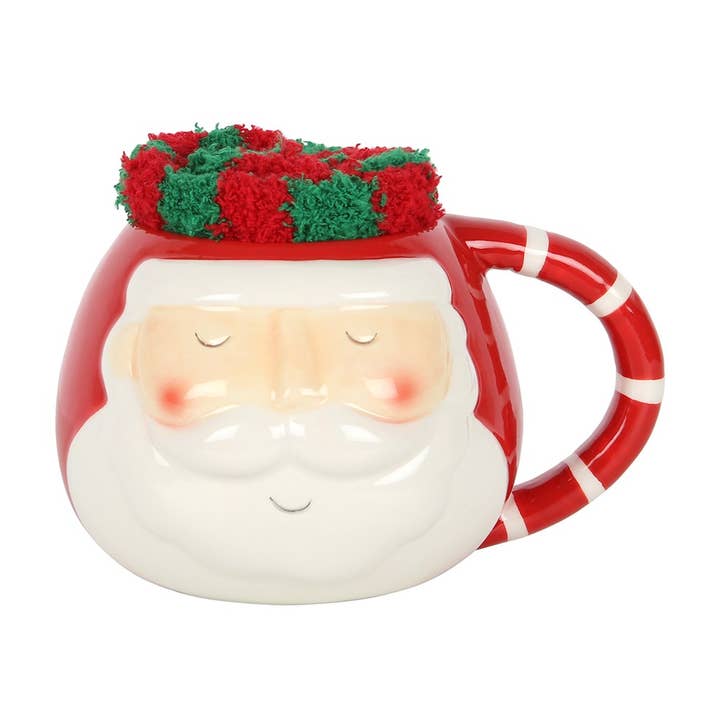 Something Different Wholesale - Vente Tasse à café - Ensemble tasse et chaussettes de Noël