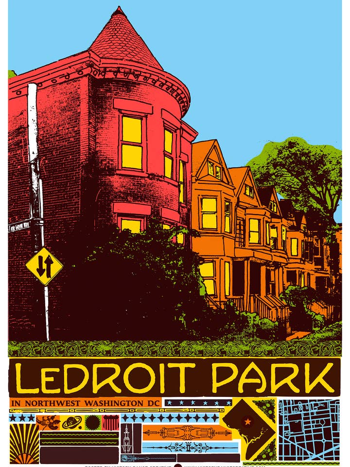 LeDroit Park DC zeefdruk voor wholesale door Victory Dance Creative