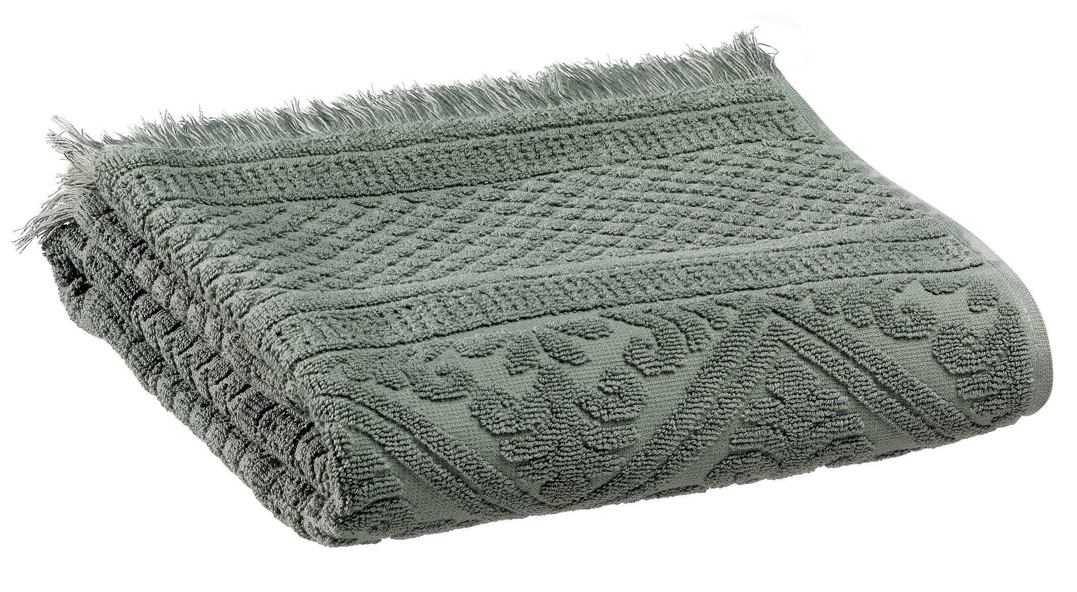 Maison Vivaraise & La Cerise sur le Gâteau - Wholesale Bath Towel - Uni Zoe Thyme Hand Towel 50 X 100Cm0