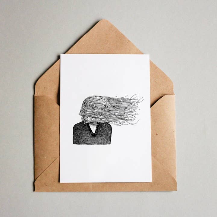 A6 Print - Introvert for wholesale by Nadie van Wijk - Ontwerp & Illustratie