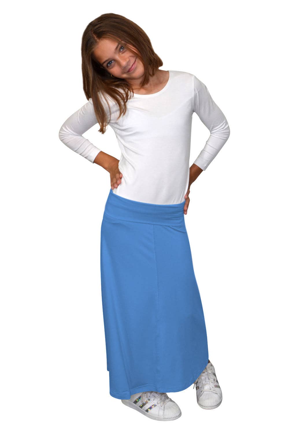 Kosher Casual - Wholesale Skirt - Kids - Maxi Skirt for Girls Flowing A-line15