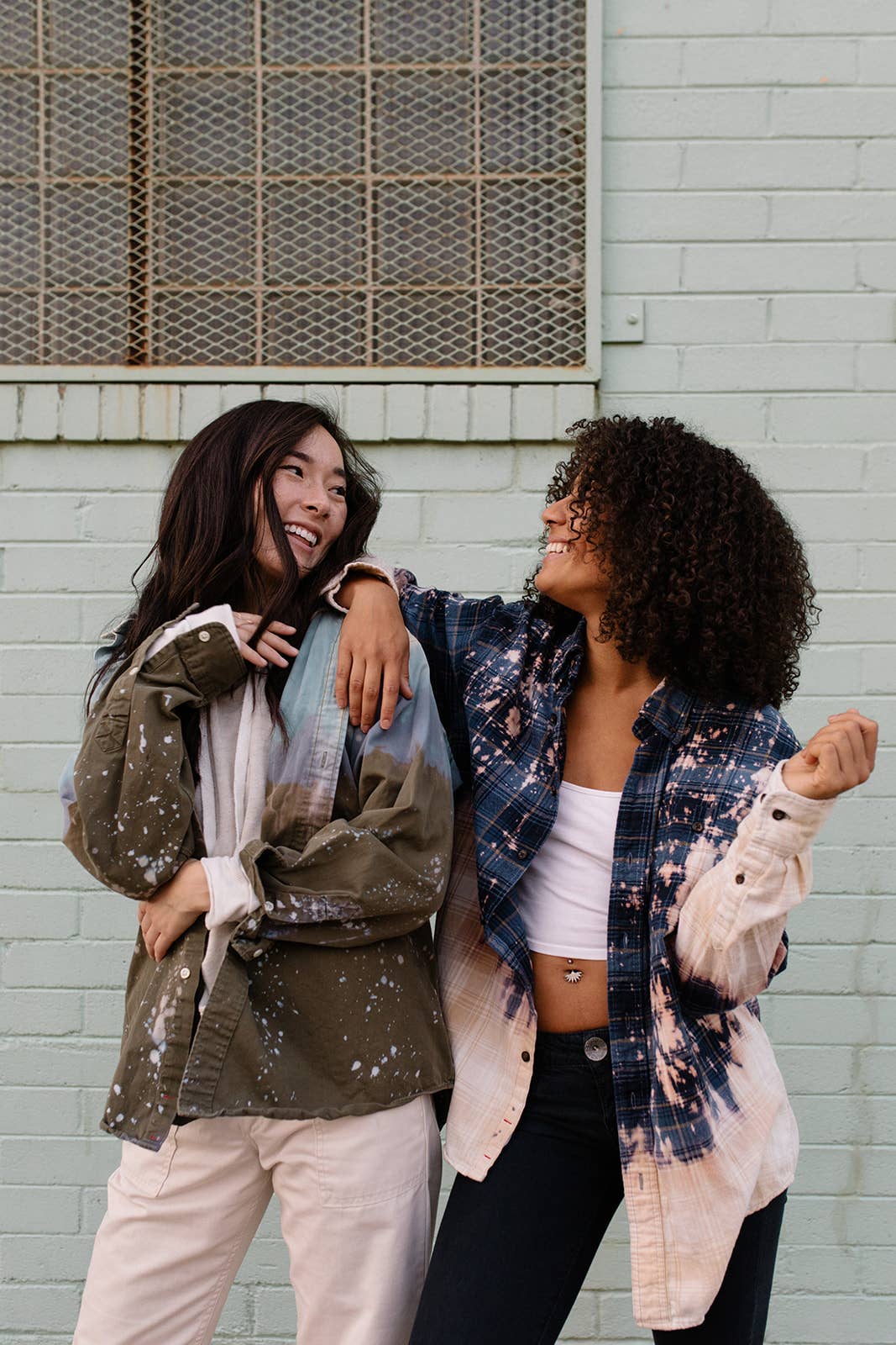 Create Good Company - Wholesale Button Down Shirt - Women's - Trashed Shirts * Bleached Flannels/Shirts Starter Set5