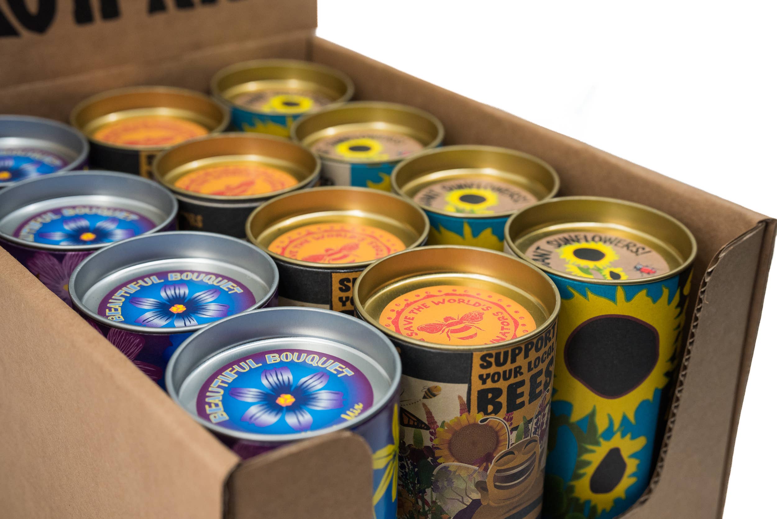 The Jonsteen Company - Vente Présentoir – maison et déco - Coffret Blooms for Butterflies | 12 kits de culture avec présentoir3