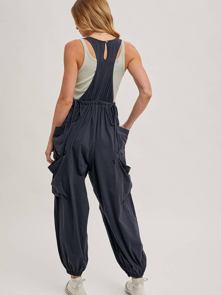 Bluivy - Wholesale Jumpsuit - Women's - RELAXED FIT BEGGY PANTS JUMPSUIT WITH POCKETS8