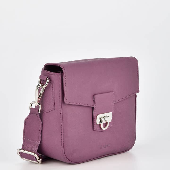 GABEE PRODUCTS - Wholesale Crossbody bag – Women's - Charlotte Leather Turnlock Closure Crossbody Bag7