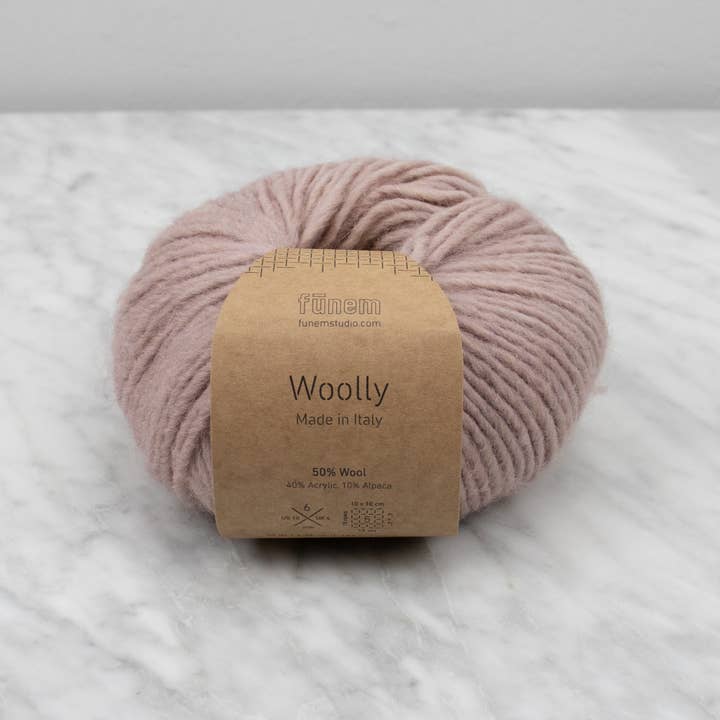 fūnem studio - Vente Fils à tricoter - Fil Woolly Italian Blend - Laine, acrylique, alpaga