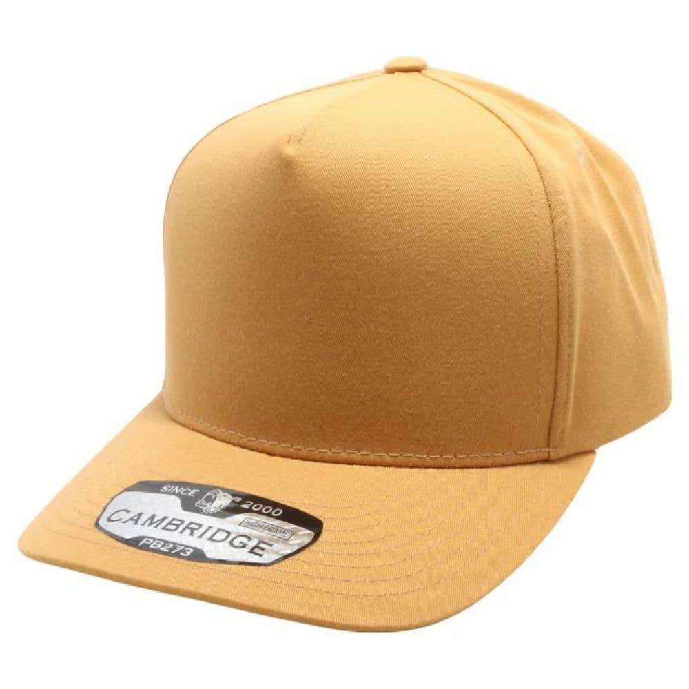 DOBBI - Wholesale Flat Brim Cap - Unisex - CAMBRIDGE 5 PANEL HIGH FRAME6