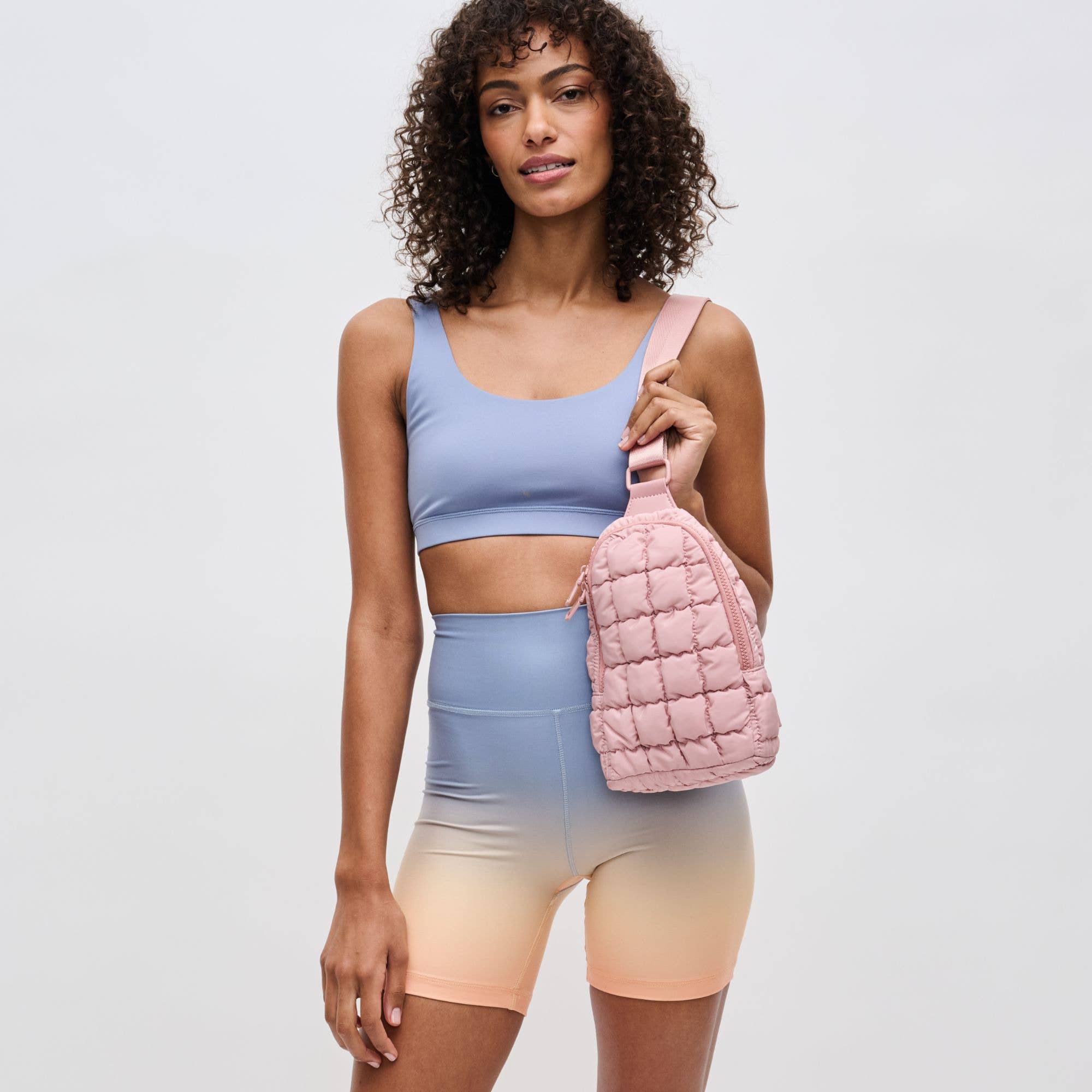 Sol and Selene - Wholesale Belt Bag - Women's - Rejuvenate - Quilted Puffer Nylon Sling Backpack99