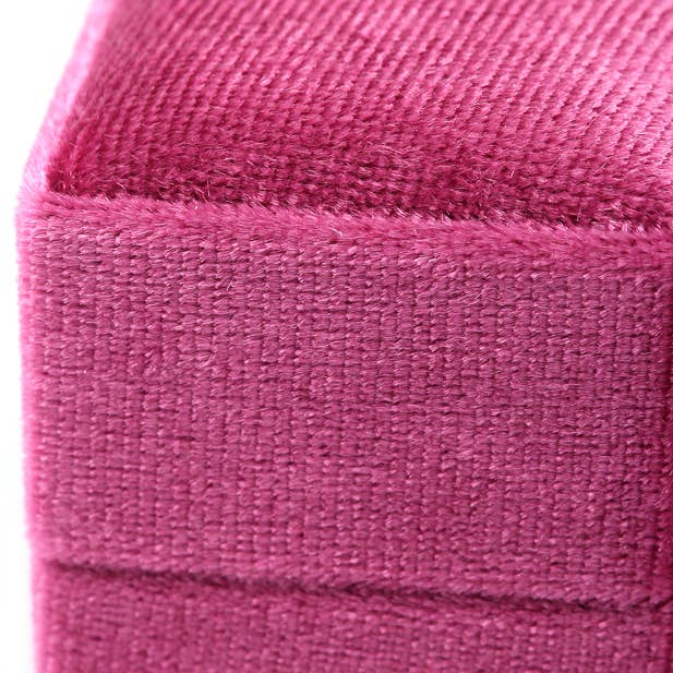 Inca UK – Großhandel Schmuckschatulle/-Organizer – Ringbox aus fuchsienrosa Samt, Größe 3,6 x 3,6 x 3,6 cm5