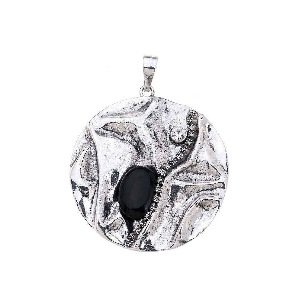 silver metallic pendant - Cecilia for wholesale on Faire0