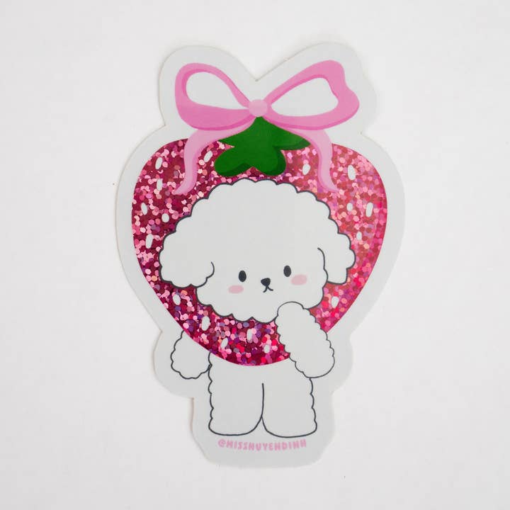 Bibo Strawberry Sticker for wholesale by Huyen Dinh
