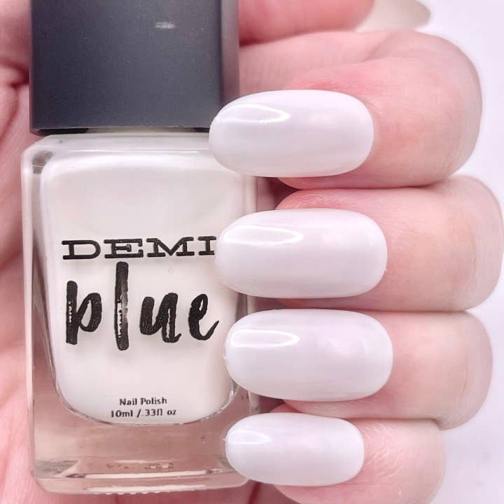 DEMIblue Clean and Vegan Nail Polish - Wholesale Nail Polish - Chalk It Up – White Vegan Nail Polish | DEMIblue™5