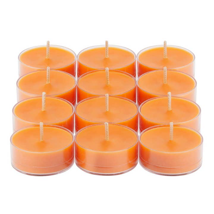 Clementine Garland Universal Tealight Candles for wholesale by Glow Collection