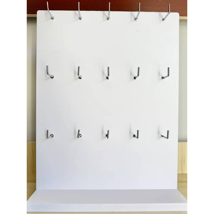 Little Joys - Wholesale Retailer Display Stand/Case - White 15 Hook Keychain Stand