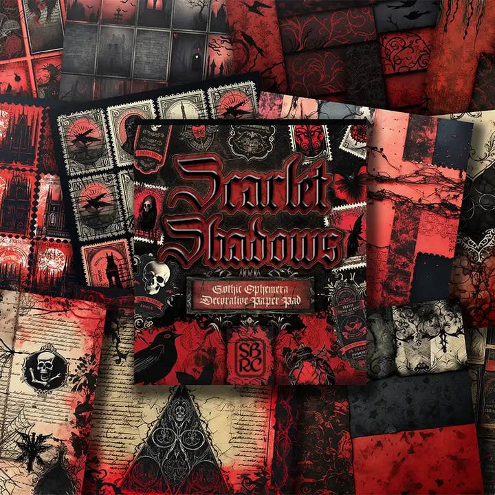 Ombre scarlatte per la vendita all'ingrosso da parte di Scrapbook Resource Co