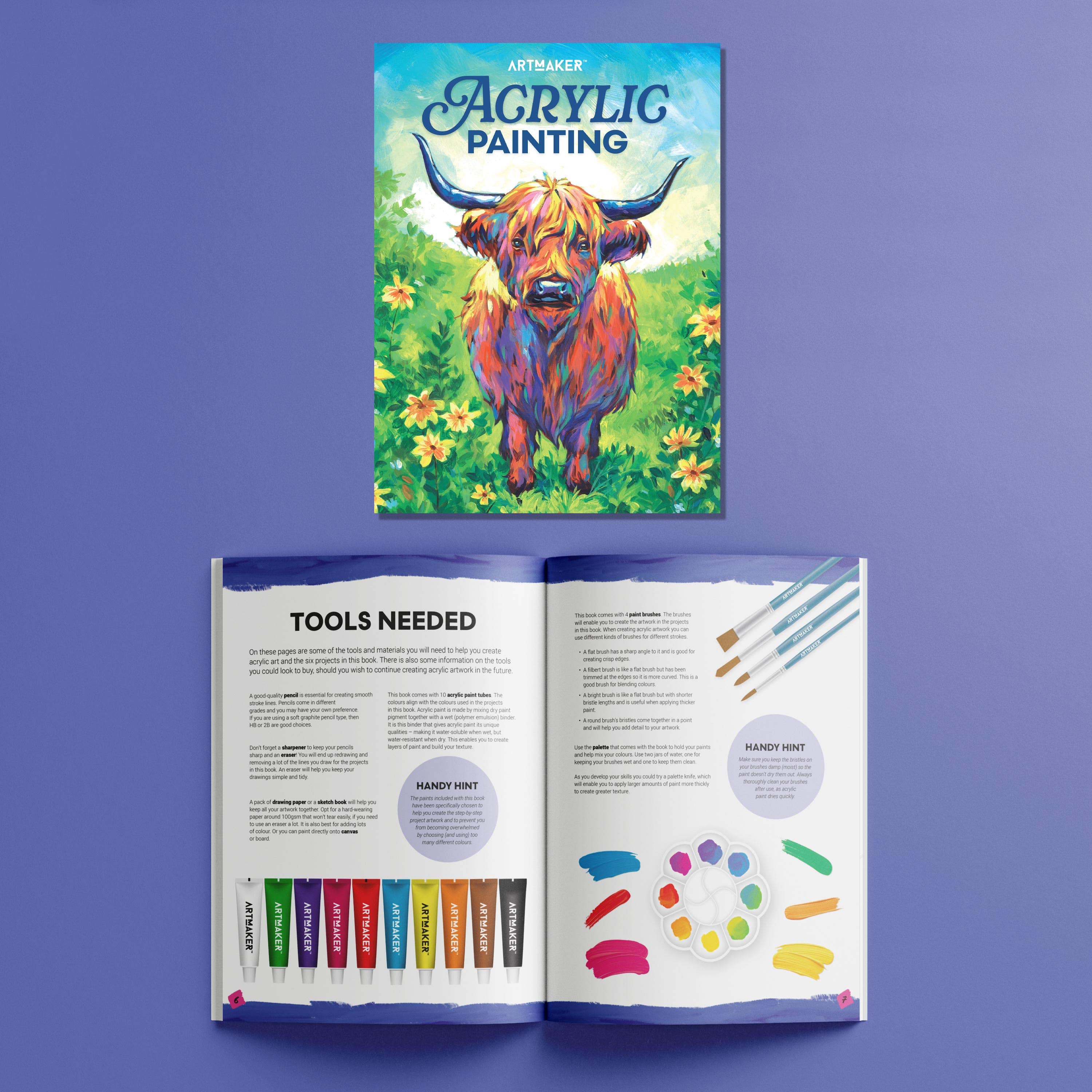 Hinkler Australia - Wholesale Colouring and activity book – adult - Art Maker Acrylic Painting2