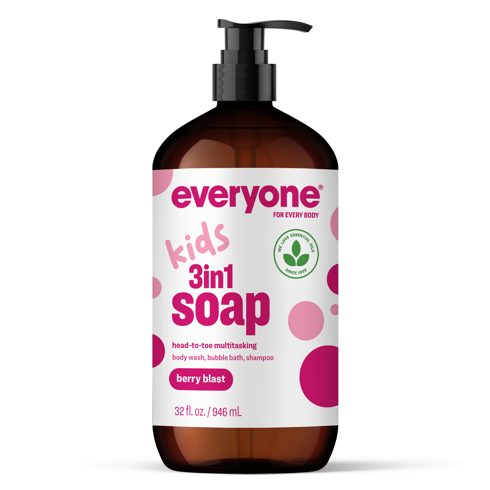EO + Everyone - Wholesale 2-in-1 Shampoo & Body Wash - Berry Blast Kids 3in1 Soap 32oz Case Pack of 60