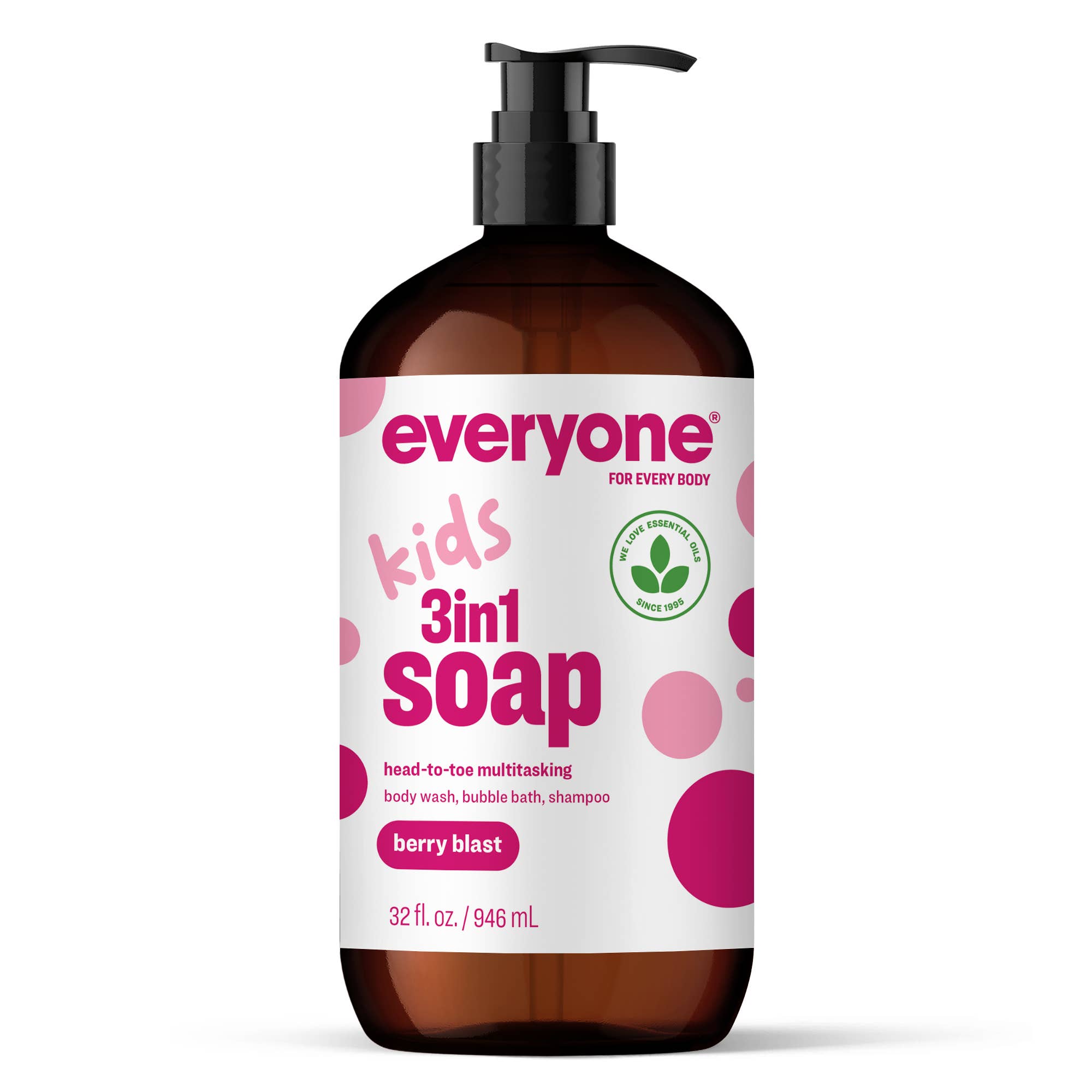 EO + Everyone - Wholesale 2-in-1 Shampoo & Body Wash - Berry Blast Kids 3in1 Soap 32oz Case Pack of 6