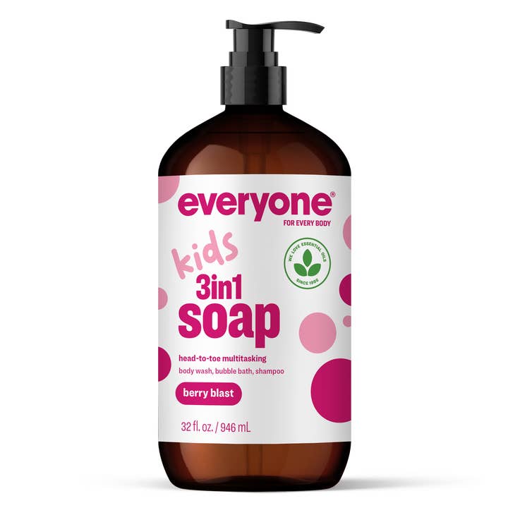 EO + Everyone - Wholesale 2-in-1 Shampoo & Body Wash - Berry Blast Kids 3in1 Soap 32oz Case Pack of 60
