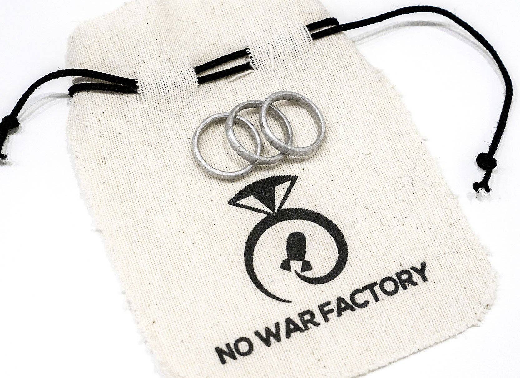No War Factory s.r.l. - Wholesale Band/Stacked Ring - Grooved Ring1