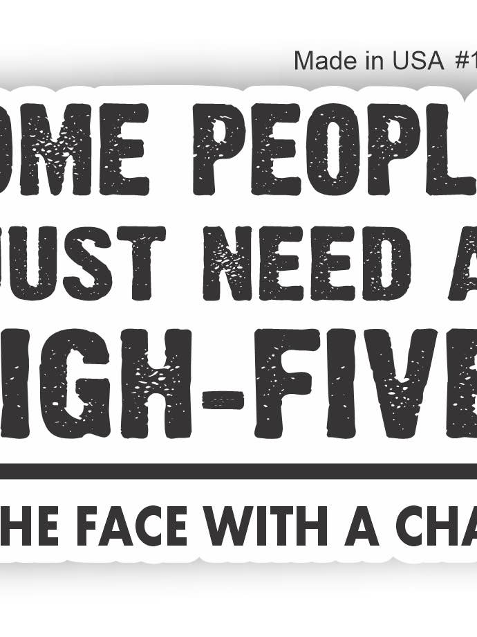 High Five- With Chair. - Sticker. for wholesale by Big monkey