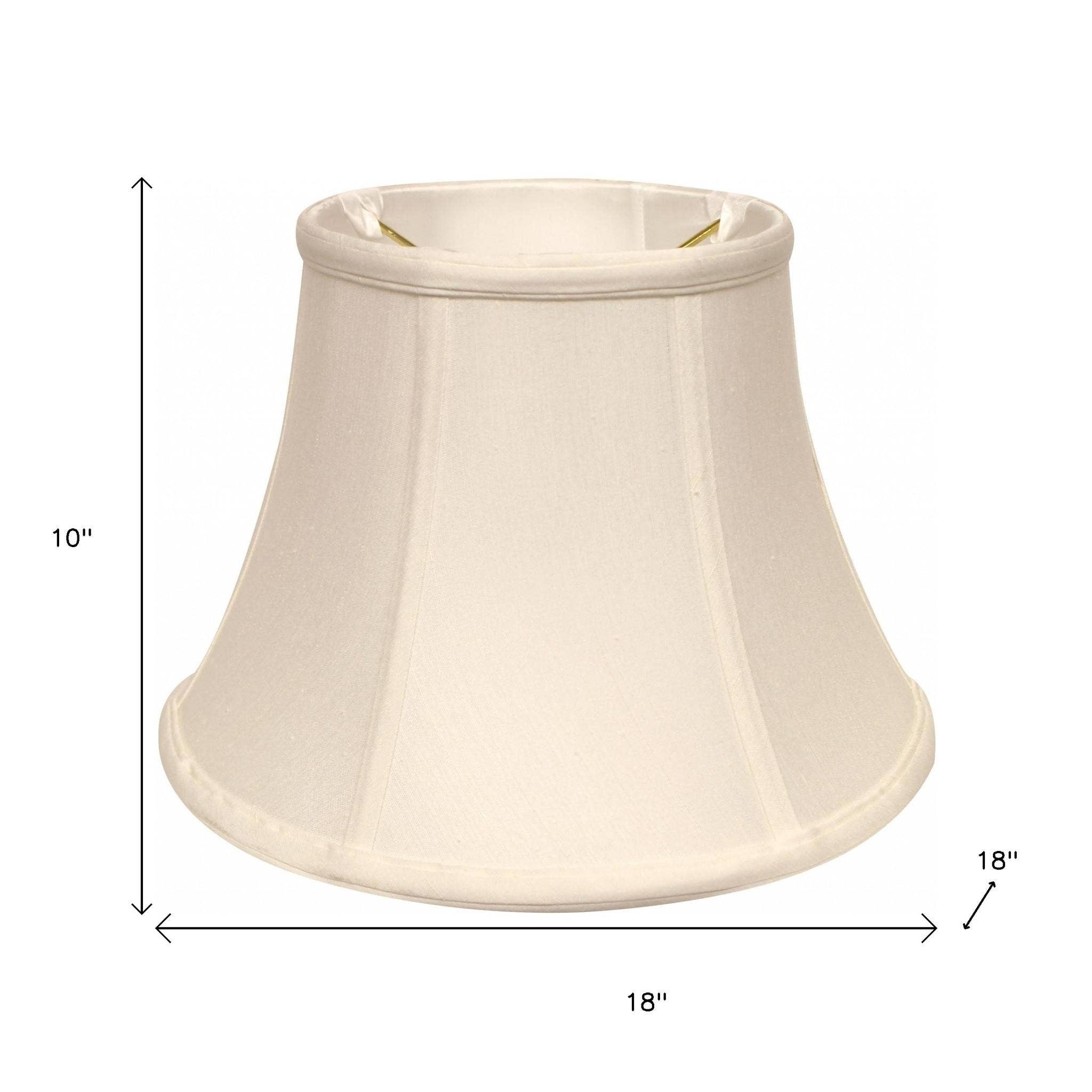 HomeRoots – wholesale Lampshade – White Monay Shantung Silk Drum Lamp Shade2