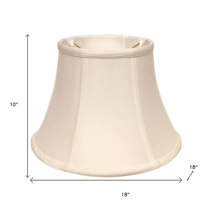HomeRoots – wholesale Lampshade – White Monay Shantung Silk Drum Lamp Shade2