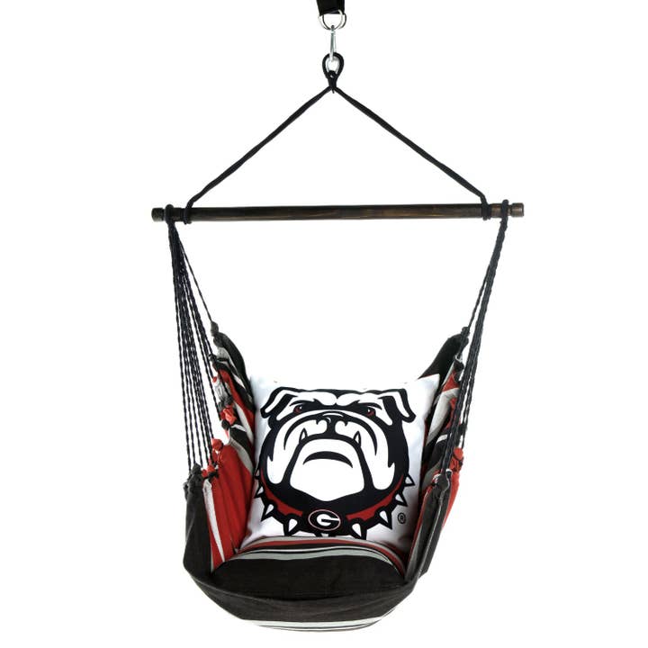 UGA Georgia Bulldogs DAWG Hammock Chair Swing- Licensed for wholesale by Campus Hammocks