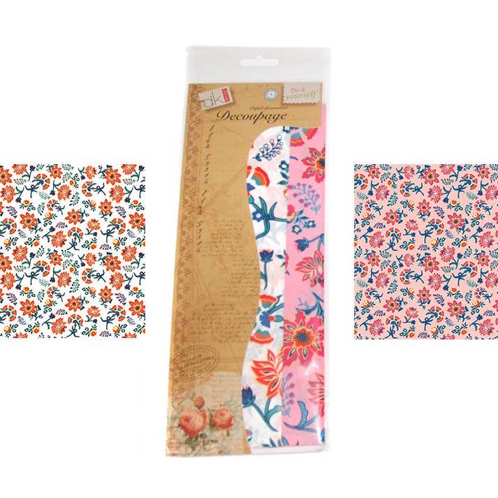 Decoupagelærred 6 stk. med 2 forskellige motiver for engroshandel hos Aktual / Dekora Import S.A