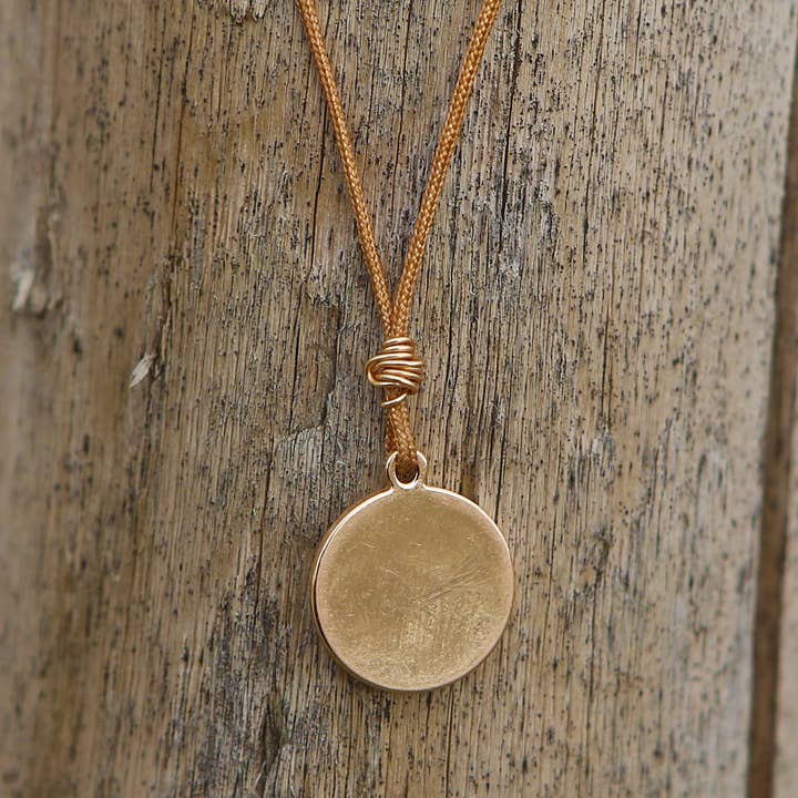 la plagette sauvage - Wholesale Pendant/Charm Necklace - “Round” medal - Small customizable model3