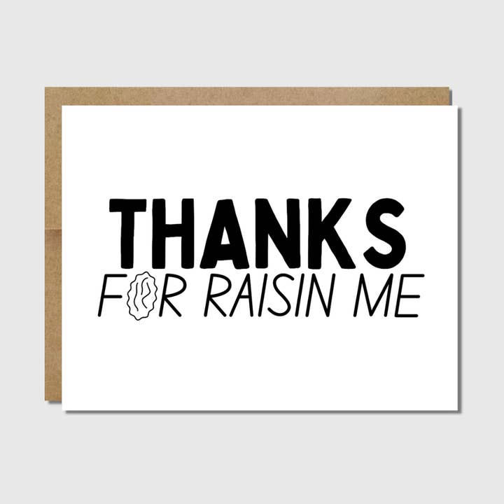 Mothers Day Card | Fathers Day Card | Funny, Minimalist for wholesale by Raisin Spirits