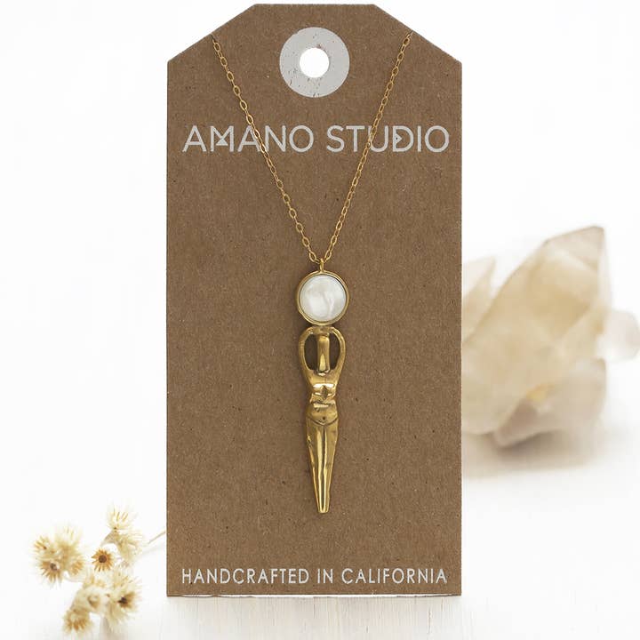 Amano Studio - Wholesale Pendant/Charm Necklace - Selene de la Luna Necklace - petite