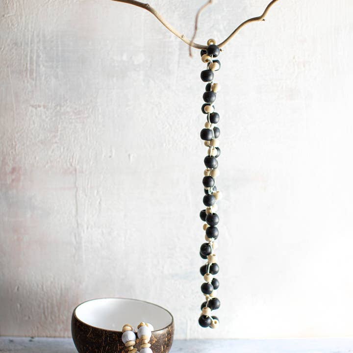 Bazar Bizar Living – wholesale Pärlband/Pärlhalsband – The Canggu-halsband – naturligt svart4