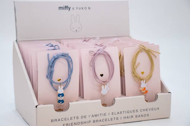 Yuko B - Wholesale Hair Tie - Kids - Friendship Bracelet Duo I Miffy Hair Elastics1