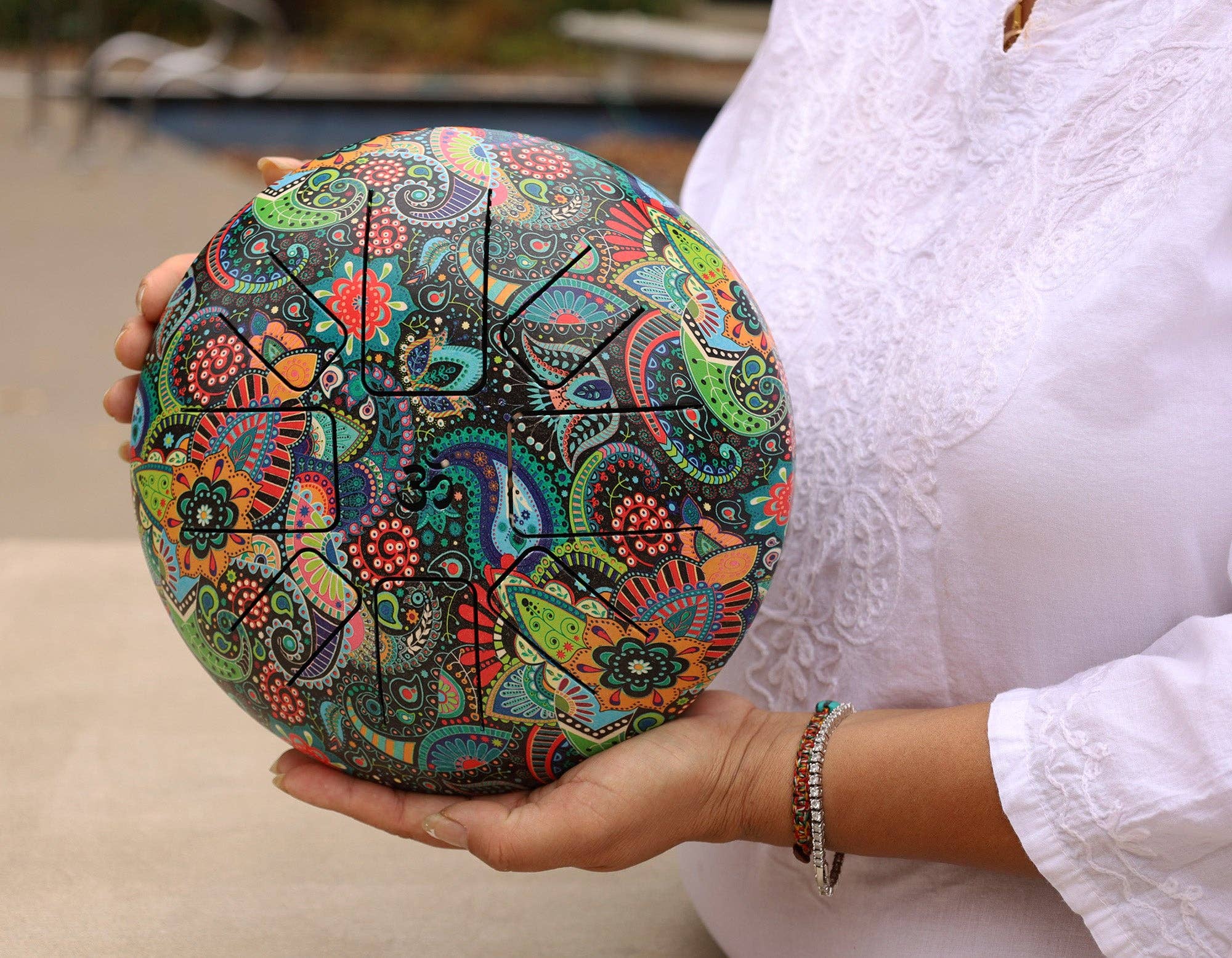 Lungta Imports - Wholesale Music Accessory - Steel Tongue Drum 8 Notes 10 Inches Tank Drum, Handpan Drum, Chakra Drum, Percussion with Mallets and Travel Bag2