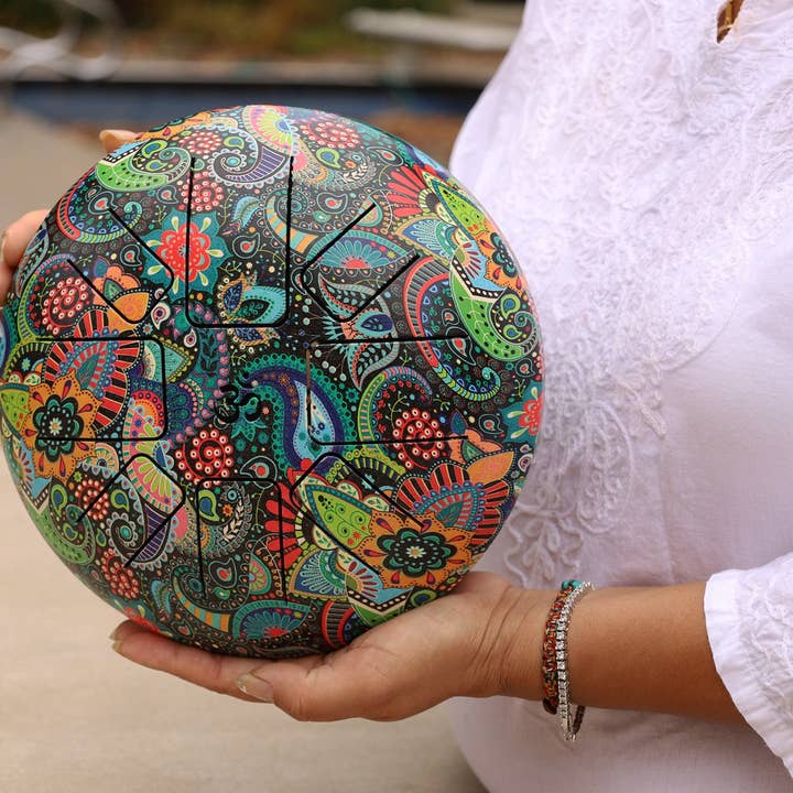 Lungta Imports - Wholesale Music Accessory - Steel Tongue Drum 8 Notes 10 Inches Tank Drum, Handpan Drum, Chakra Drum, Percussion with Mallets and Travel Bag2