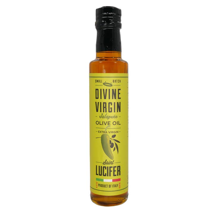Jalapeno Infused Extra Virgin Olive Oil - Product Of Italy for wholesale by St. Lucifer Foods Co.
