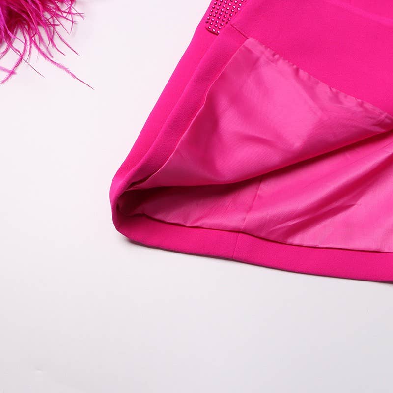 Productseeker - Wholesale Blazer - Women's - BL056 Hot Diamond Feather Panel Slim Fit Blazer19