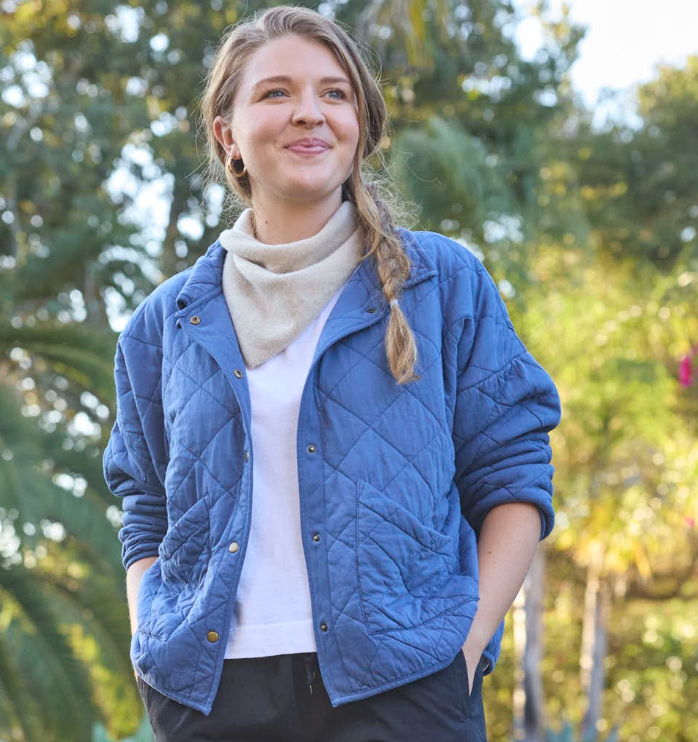 and for Good - Wholesale Jacket - Women's - Countryside Quilted Jacket - Inky Blue14