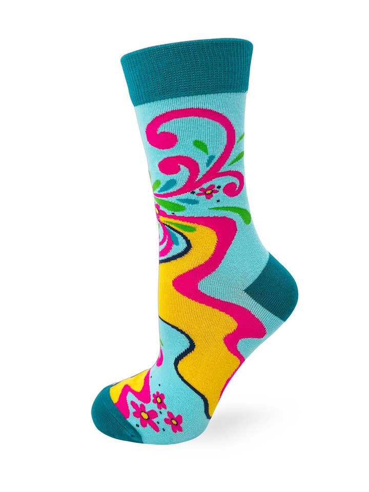 Fabdaz - Wholesale Socks - Women's - Love Yourself You Badass Bitch Ladies' Novelty Crew Socks2