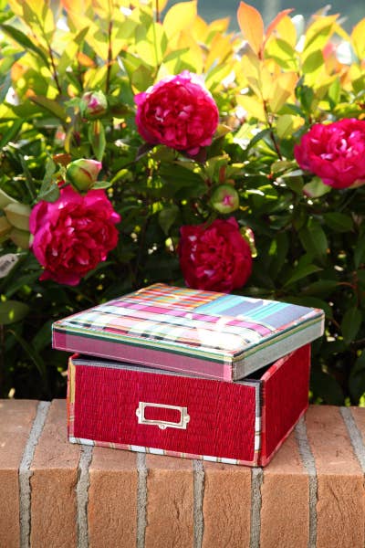 B&P Italia - Vente Boîtes décoratives - Boîte CASABLANCA recouverte de tissu cousu main2