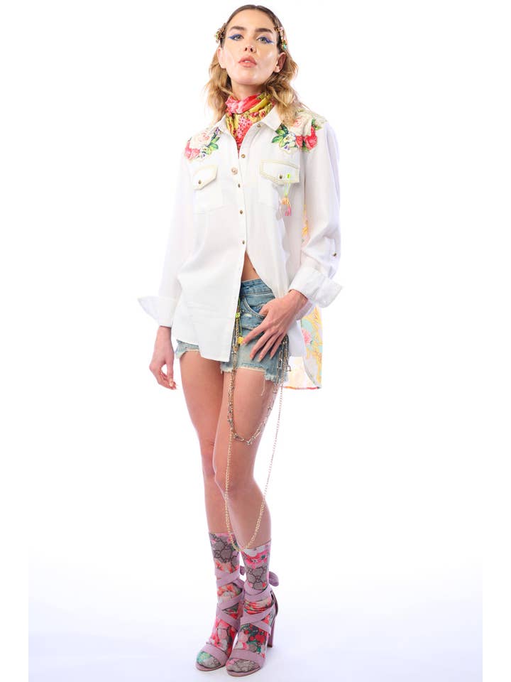 White Marcella Shirt for wholesale on Faire11