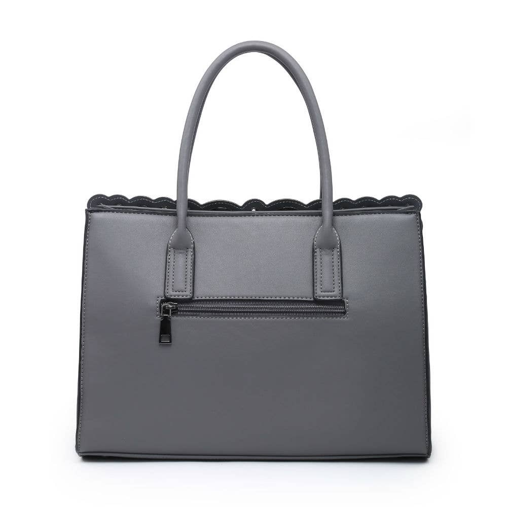 Papaya Fashion Ltd - Wholesale Top Handle Bag - Women's - 82230-3 Handbag with metal rings along the edge of bag6