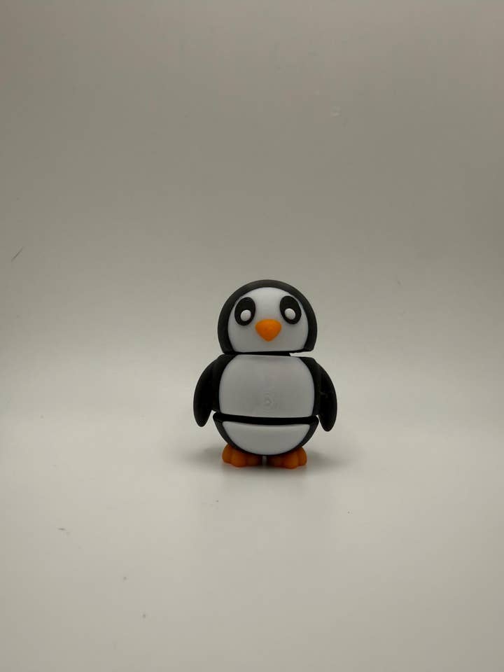 Adorable 3D-Printed Penguin Toy - 6 cm Tall for wholesale by Noisy Nosy