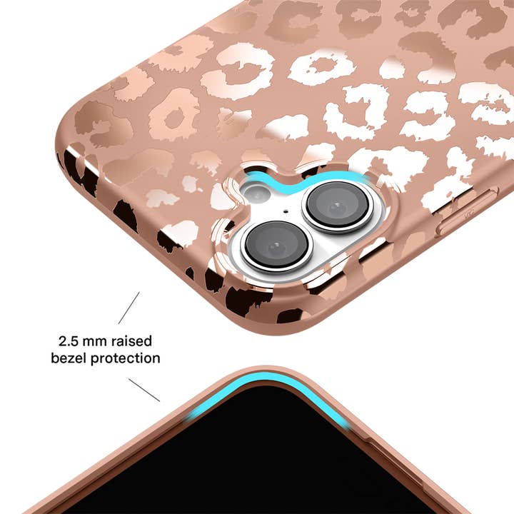 VELVET CAVIAR - Wholesale Phone Case - Women's - iPhone 16 MagSafe Case - Bronze Chrome Leopard
