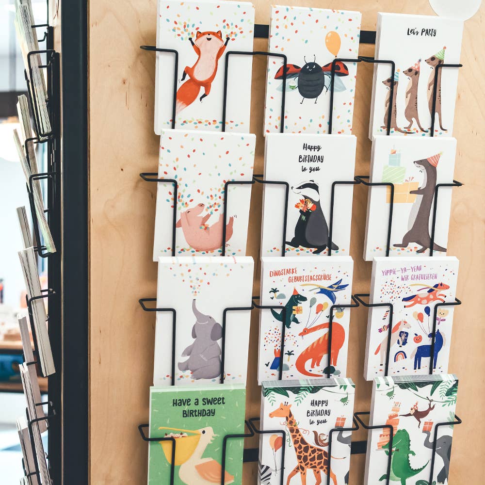 VIERUNDFÜNFZIG - Wholesale Postcard - Birthday Horse Party Postcard2