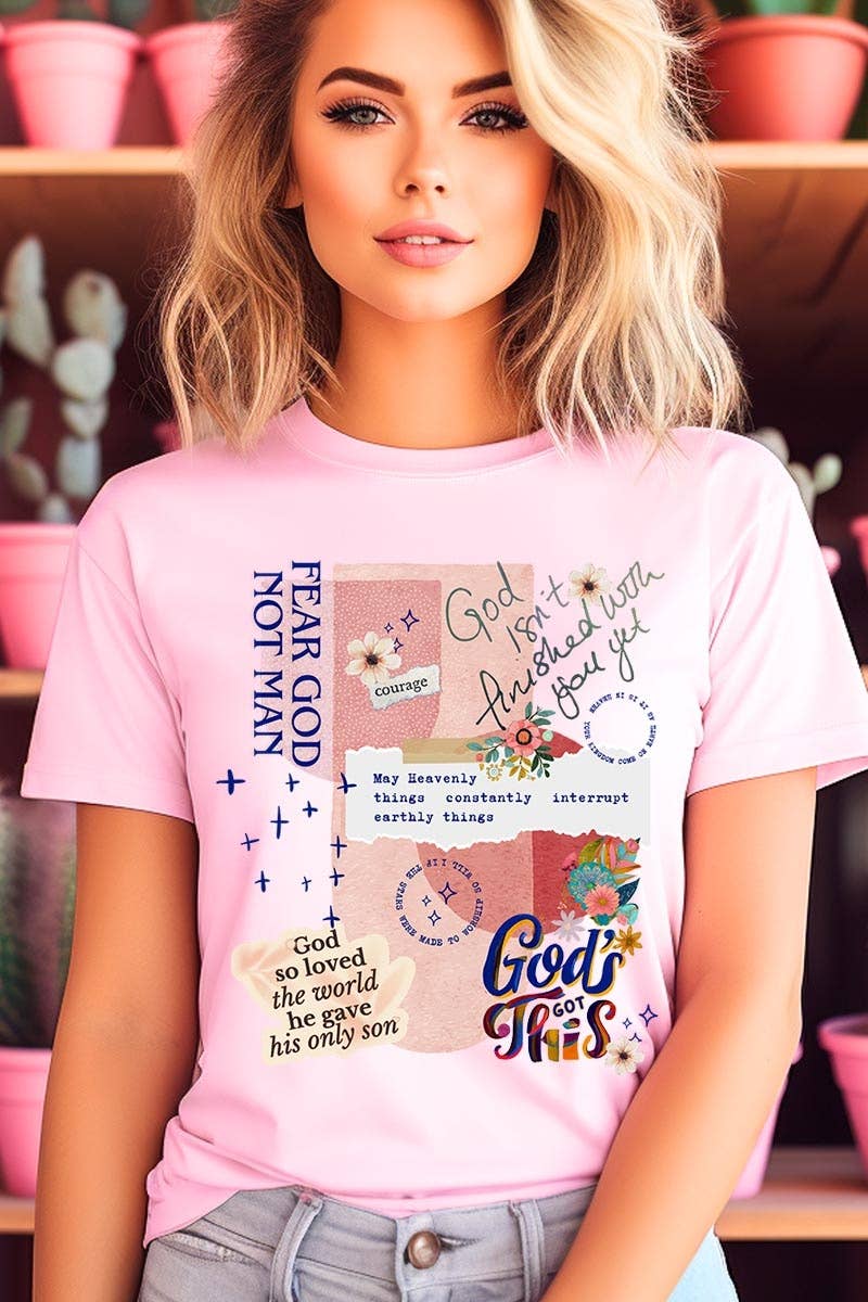 COLORBEAR – wholesale T-shirt med logga - Dam – Kristen collagegrafik t-shirt13