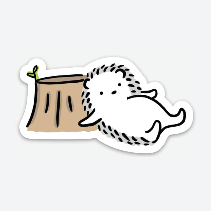 White So Lazy Sticker for wholesale by Tales of Eleanor